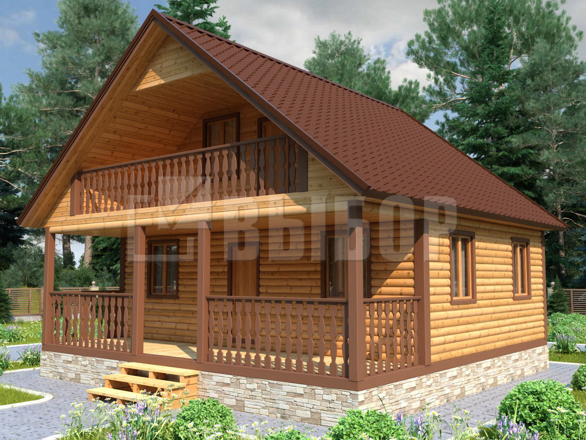 Преимущества деревянных домов из профилированного бруса 8x8 м